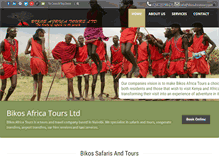 Tablet Screenshot of bikosafricatours.com